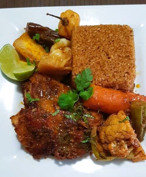 Thiéboudiène – Red Rice, fish and Vegetable Delight